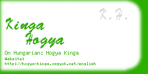 kinga hogya business card